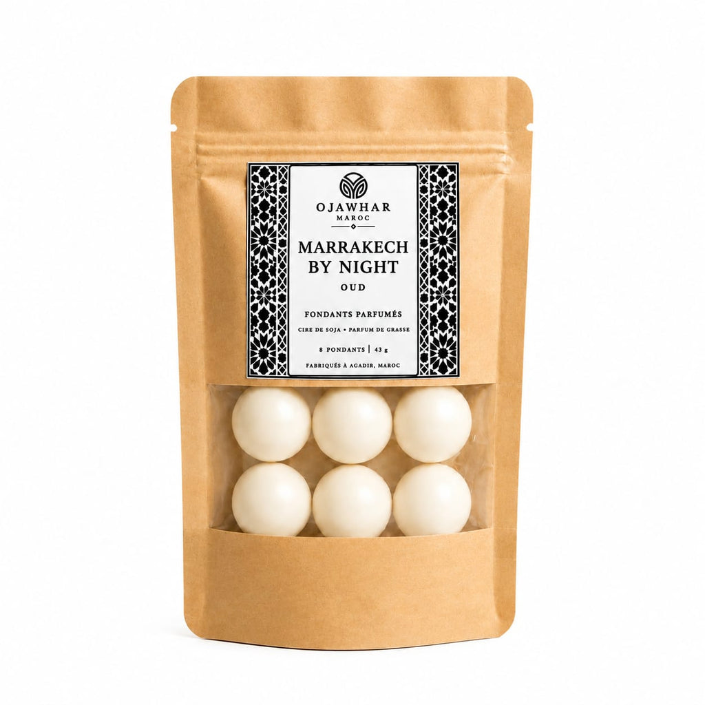 Fondant parfumé Marrakech by Night — Oud, fabriqué artisanalement à Agadir par O'Jawhar